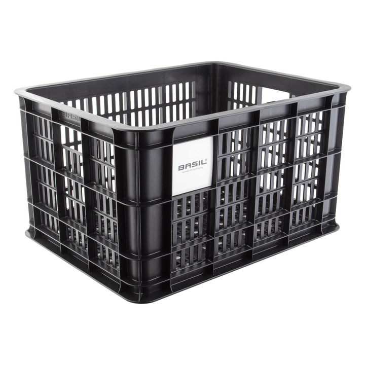 Basil Bicycle Crate 17.3x13x9.8" Black 21134