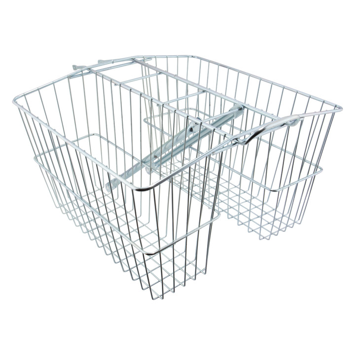Wald Products Steel Bicycle Rear Twin Carrier 7.5x18x12" Silver 535