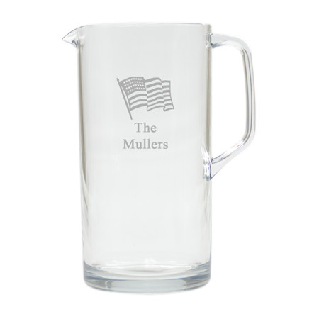 PERSONALIZED FLAG PITCHER  (Unbreakable)