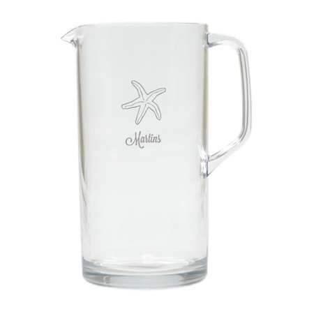 PERSONALIZED STARFISH PITCHER  (Unbreakable)