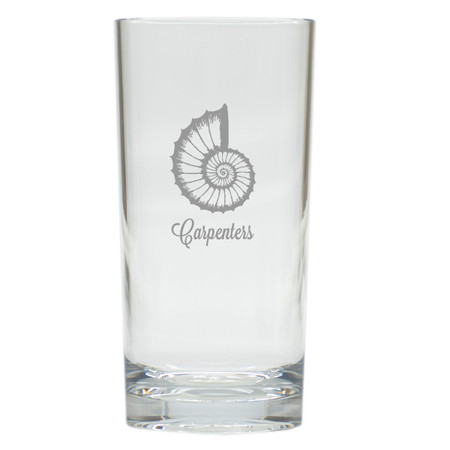 PERSONALIZED SPIRAL SHELL COOLER: SET OF 6 (Glass)