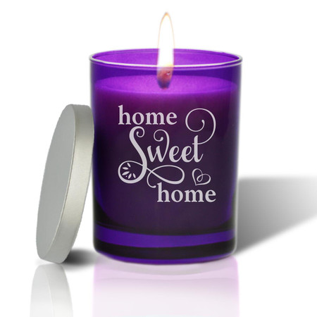 Amethyst Soy Glass Candle - Home Sweet Home