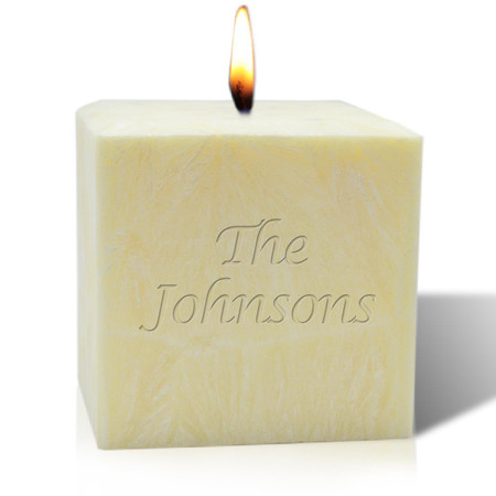 4" Pure Aromatherapy Palm Wax Candle - Name or Phrase