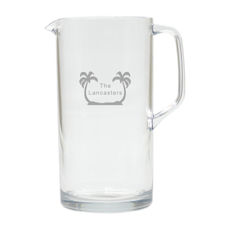 PERSONALIZED PALM TREES PITCHER  (Unbreakable)