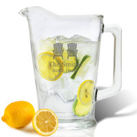 PERSONALIZED ADIRONDACK CHAIR  PITCHER  (GLASS)