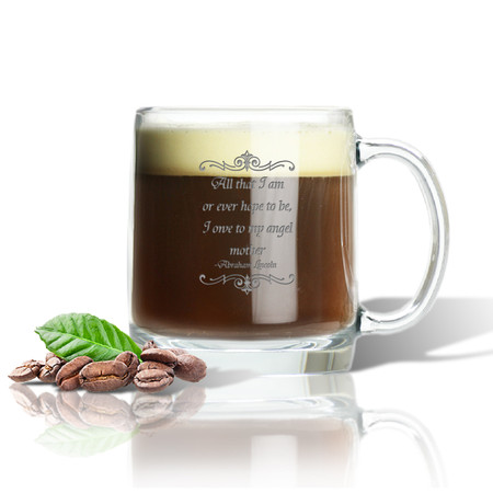 LARGE MUG (GLASS) : ANGEL MOTHER