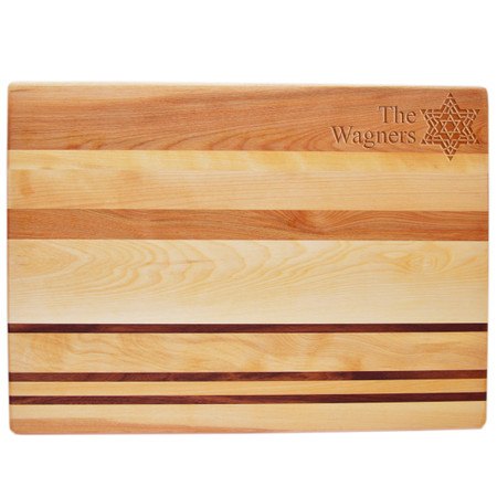Integrity Countertop Board 20-1/2" X 14-1/2" - Personalized Fancy Star of David