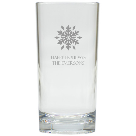 PERSONALIZED SNOWFLAKE COOLER: SET OF 6 (Glass)