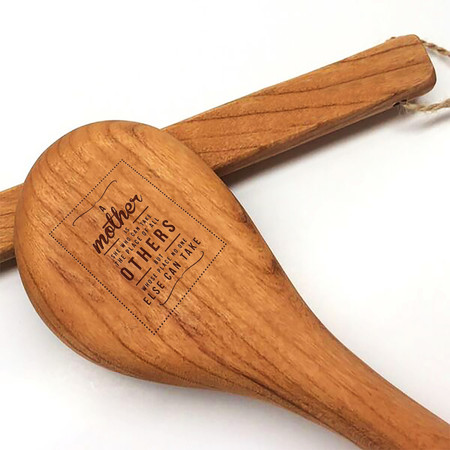 15" Cherry Wooden Spoon - A Mother's Place
