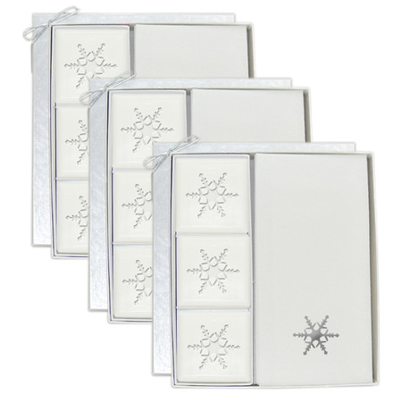 Signature Spa Courtesy Gift Set - Silver Snowflake (Set of 3)