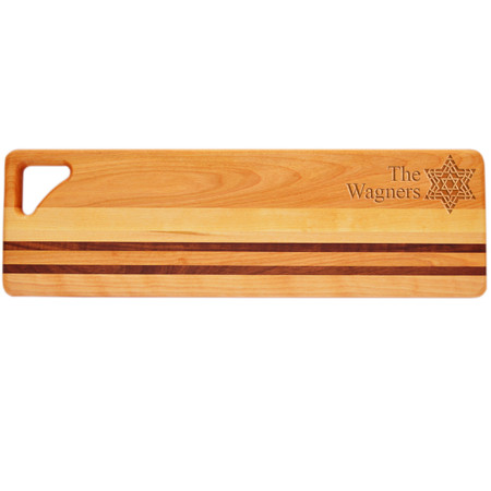 Integrity Long Board 20" X 6" - Personalized Fancy Star of David