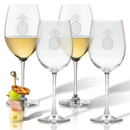 Pineapple Wineglass - Set of Four