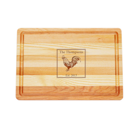 Medium Master Cutting Boards 14.5" X 10" - Personalized Rooster