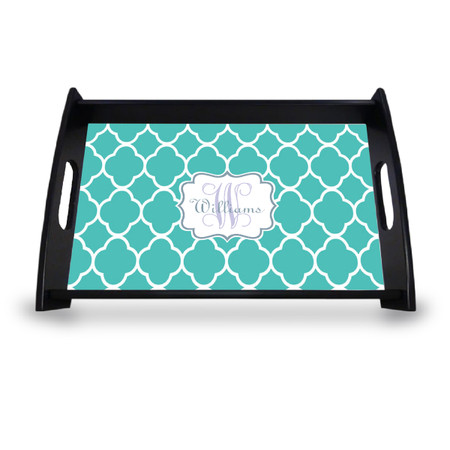 Personalized Serving Tray - Moroccan Vine Initial and Name