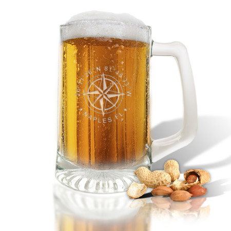 GPS COORDINATES, SPORTS MUG (GLASS)