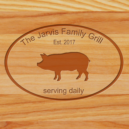 Cutting Board - Personalized (FAMILY GRILL)