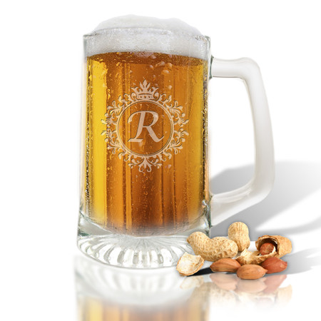 PERSONALIZED SPORTS MUG (GLASS)(Initial/Monogram Prime Design)