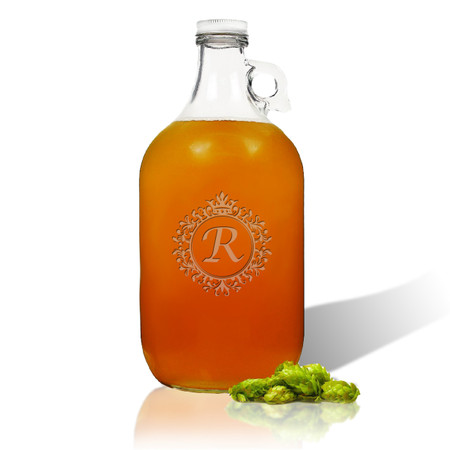 ICON PICKER PERSONALIZED, GROWLER 64oz (Initial/Monogram Prime Design)