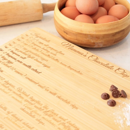 Recipe Engraved Cutting Board
