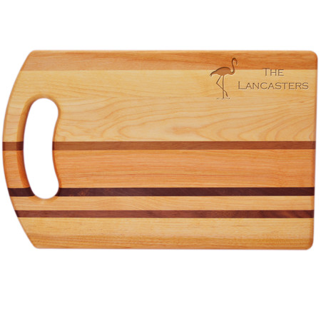 Integrity Bread Board 14" X 9" - Personalized Flamingo
