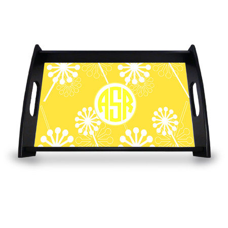 Personalized Serving Tray - Verbena Circle Monogram