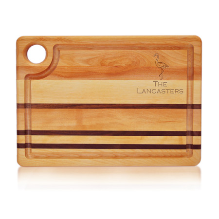 Integrity Steak Carving Board 14" X 10" - Personalized Flamingo #2