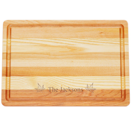 Medium Master Cutting Boards 14.5" X 10" - Personalized Maple Leafs