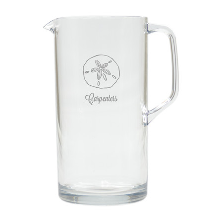 PERSONALIZED SAND DOLLAR PITCHER  (Unbreakable)