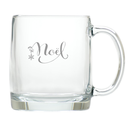 NOEL LARGE MUG (GLASS)
