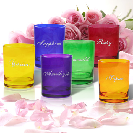 GEM COLLECTION GLASSWARE (set of 4)Standard Carving Options)