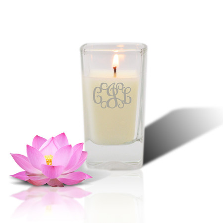 Soy Glass Votive Candle - Personalized