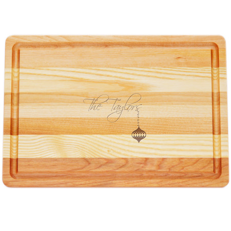 Medium Master Cutting Boards 14.5" X 10" - Personalized Ornament