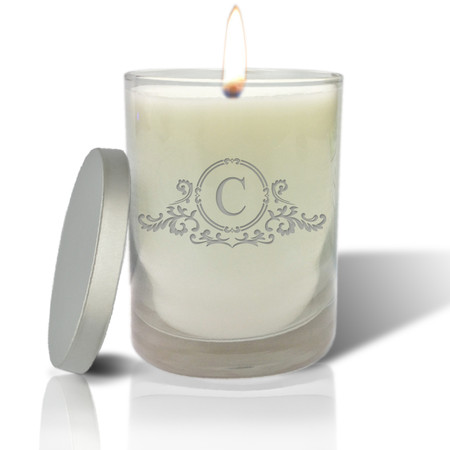 Soy Glass Candle - Elegant Initial