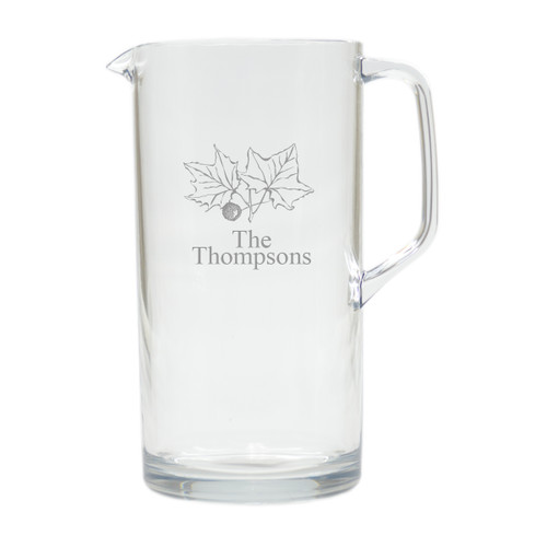 PERSONALIZED LEAF PITCHER  (Unbreakable)