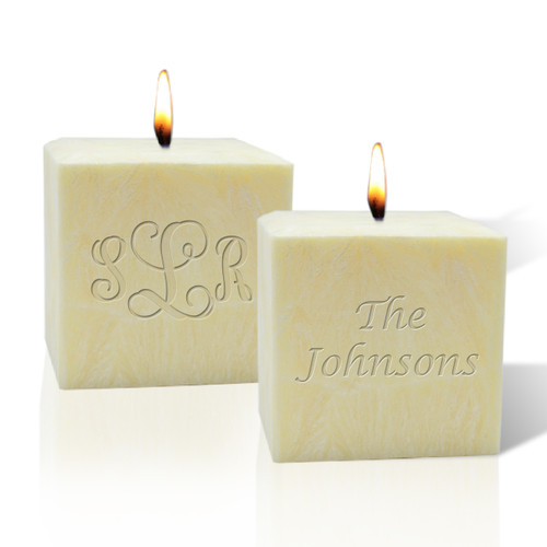 3" Palm Wax Candle - Personalized