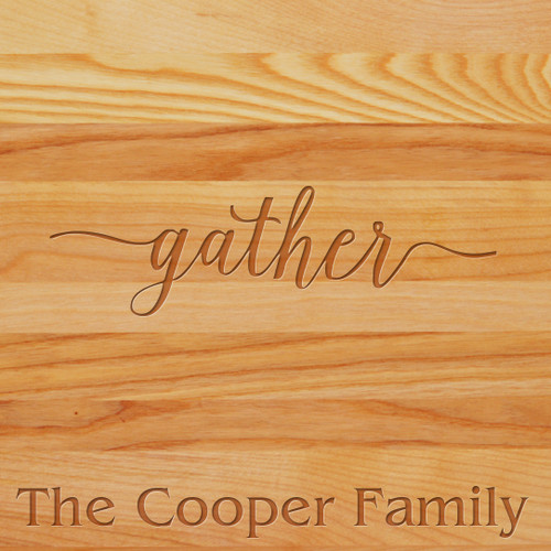 Cutting Board - Personalized (GATHER WITH NAME)