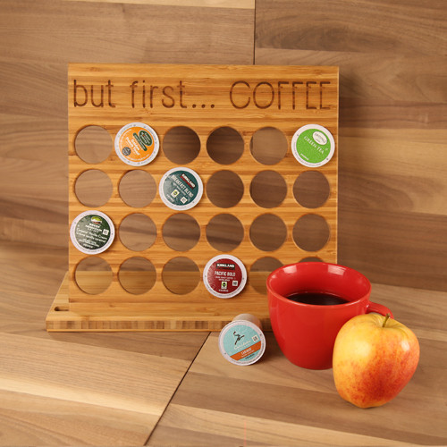 Personalized Bamboo K-Cup Holder