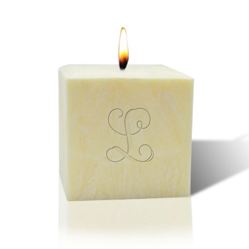 3" Pure Aromatherapy Palm Wax Candle - Initial