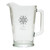 PERSONALIZED SNOWFLAKE PITCHER  (GLASS)