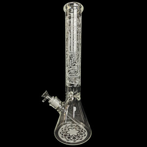 14.5 Electro Plated Spade Decal Beaker Water Pipe - with 14M Bowl