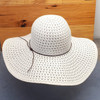 Cute White Woven Beach Sun Hat