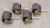 Set of 4 Brown Bed Frame Wheels/Casters