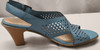 Laura Scott "Christa" Blue Sandal Heeled Shoes (size 7.5)