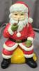 Vintage Sitting Santa Smoking Pipe BANK