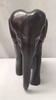 Heavy Dark Brown Elephant Figurine 6 1/4" tall