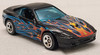 Hot Wheels Black w/ Flames 1999 Ferrari 550 Maranello 1:64 scale