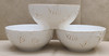 3 New Thomson Pottery "Hampton" Stoneware Seashell Cereal Bowls