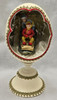 Winter Snow Scene Diorama Large 6" Egg on stand Sledding Music Box Winter Snow Scene Diorama Large 6" Egg on stand Sledding Music Box