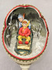 Winter Snow Scene Diorama Large 6" Egg on stand Sledding Music Box Winter Snow Scene Diorama Large 6" Egg on stand Sledding Music Box