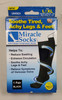 MIRACLE SOCKS Anti-Fatigue Compression Socks Unisex Black L/XL